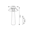 Rábalux Assen LED kültéri dekor lámpa 5W 40lm 3000K fekete IP44 77062