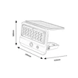Rábalux Flaxton LED kültéri napelemes lámpa 7W 700lm 4000K fehér IP54 77090