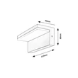 Rábalux Zaragoza LED kültéri fali lámpa 10W 560lm 4000K fekete IP54 77092