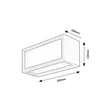 Rábalux Lublin LED kültéri fali lámpa 10W 480lm 4000K fekete IP54 77099