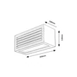 Rábalux Lublin LED kültéri fali lámpa 10W 480lm 4000K fekete IP54 77100