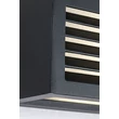 Rábalux Lublin LED kültéri fali lámpa 10W 480lm 4000K fekete IP54 77100