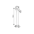 Rábalux Telde LED kültéri állólámpa 14W 900lm 3000K antracit IP54 77102