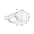 Rábalux Medna LED kültéri fali lámpa 8W 530lm 3000K antracit IP54 77103