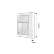 Rábalux Trento LED kültéri fali lámpa 4W 180lm 4000K antracit IP65 77105