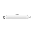 Rábalux Band2 LED pultmegvilágító lámpa 20W 1400lm 4000K fekete 78049