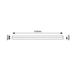 Rábalux Band2 LED pultmegvilágító lámpa 24W 1650lm 4000K fekete 78051