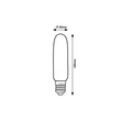 Rábalux LED izzó filament E27 T30 5W 300lm 3000K meleg fehér borostyán 79007