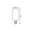 Rábalux LED izzó filament E27 T45 4W 250lm 3000K meleg fehér borostyán 79008