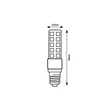 Rábalux LED izzó E14 T20 5W 570lm 4000K természetes fehér 79009