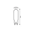 Rábalux LED izzó filament G9 4W 460lm 3000K meleg fehér 79033