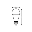 Rábalux LED izzó E27 A60 9W 810lm 3000K meleg fehér 79035