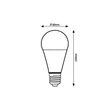 Rábalux LED izzó E27 A60 13W 1300lm 3000K meleg fehér 79040