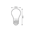 Rábalux LED izzó filament E27 A60 8W 1050lm 2700K meleg fehér 79042