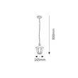 Sorrento kültéri LED 8W mennyezeti függeszték fekete IP44 Rábalux 8128