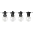 Optonica napelemes szolár LED fényfüzér 10m 20db LED 128lm 2700K IP65 9093