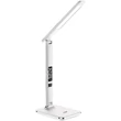 Avide Nathan LED asztali lámpa irodai bőrhatású fehér 6W 360Lm CCT ABLDL-OLC-6W-WH