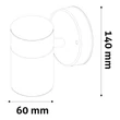 Avide kültéri fali lámpa fekete 140 mm IP44 Peka