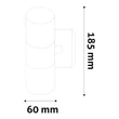 Avide kültéri fali lámpa antracit 185 mm IP44 Terra