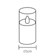 Somogyi LED-es gyertya szett üvegben ø5x10/125/15 cm CDS 3