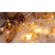 Tracon LED karácsonyi lánc mini gömb elemes meleg fehér CHRSTBGM20WW