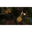 Tracon LED karácsonyi lánc mini gömb elemes meleg fehér CHRSTBGM20WW