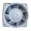 Fürdőszoba fekete axiális elszívó ventilátor 19W 100m3/h 100mm EOL 100B ONYX