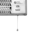 Home FK 24 falra szerelhető elektromos karccsöves fűtőtest, 600W/1200W, IPX4 védelem, ezüst FK 24