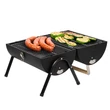 Home GR01 hordozható asztali grill nyitott vagy zárt fedél 22 cm rostélymagasság asztaltól GR01