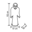 Somogyi felfújható halloween csontváz 150 cm belső LED projektorral KD 150 CS