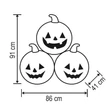 Somogyi felfújható halloween tökrakás (3db tök egyben) 90 cm LED világítással KD 90 T