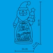 Somogyi LED-es kerámia figura mikulás KDC 48