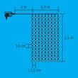 Somogyi LED-es fényfüggöny KIN 126C/WH