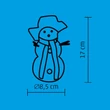 Somogyi hóember színváltó LED-del 17 cm KKD 107