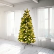 Somogyi műfenyő fél-fa beépített LED világítással 150 cm magas KMF 7/150