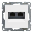 Legrand Suno fehér 2xRJ45 UTP Cat.5E csatlakozóaljzat, keret nélkül 721151