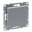 Legrand Suno 101N C egypólusú nyomó csengőjellel kapcsoló keret nélkül 10AX, aluminium 721313