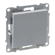 Legrand Suno 101N C egypólusú nyomó csengőjellel kapcsoló keret nélkül 10AX, aluminium 721313
