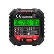 Home SMATESTER konnektor teszter, LED visszajelzők, Voltmérő, L-N, N-E, RCD mA, Fi és RCD relé ellenőrző, elem nélkül működik, max. 250 V~ aljzatokhoz SMATESTER