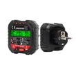 Home SMATESTER konnektor teszter, LED visszajelzők, Voltmérő, L-N, N-E, RCD mA, Fi és RCD relé ellenőrző, elem nélkül működik, max. 250 V~ aljzatokhoz SMATESTER
