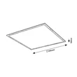 Almond beltéri mennyezeti led panel LED 40W 4200Lm 4000K bükk