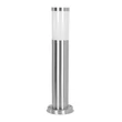 Avide Boca kültéri állólámpa szatén nikkel 1xE27 450 mm IP44 AOLPE27-BOC-SN