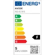 Avide Claude LED asztali lámpa üzleti bőrhatású fekete 5W 500Lm 5000K ABLDL-BLC-5W-BL