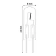 Avide halogén izzó G4 18W 180lm 3000K AHG4WW-18W