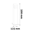 Avide Jolla kültéri LED állólámpa antracit 2W 110lm 3000K 500 mm IP44 AOLPL-JL-WW-AN