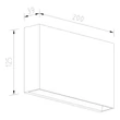 Avide kültéri fali LED lámpa 6W 366lm 4000K 200 mm fekete IP65 Sydney