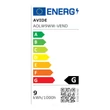 Avide kültéri fali LED lámpa 9W 405lm 3000K fekete felfelé álló IP54 Venice