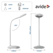 Avide LED asztali lámpa 4W fehér ABLDLRGB-4W