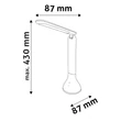 Avide LED asztali lámpa fekete 4W RGB ABLDLRGB-MOOD-4W-BL