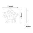 Avide LED fali lámpa 25W 2218lm IP20 Oyster Sheron mini AWDO3S-SHRM